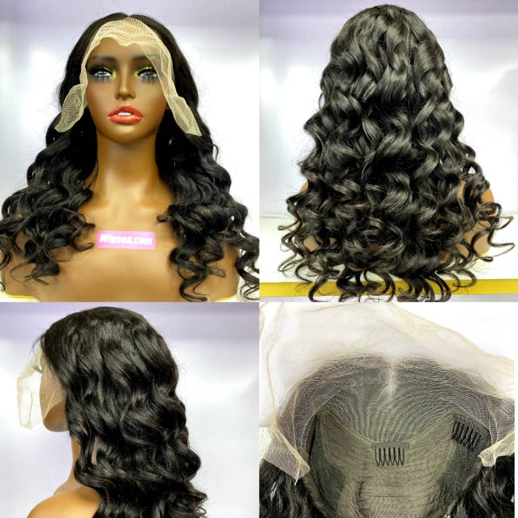 long loose wavy hair lace wig 
