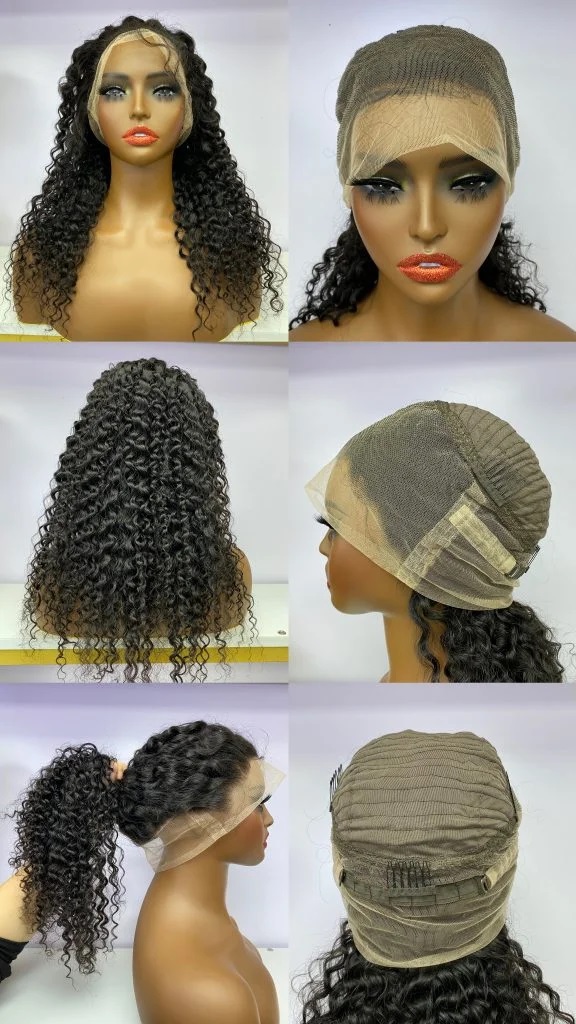 360 lace wig curly